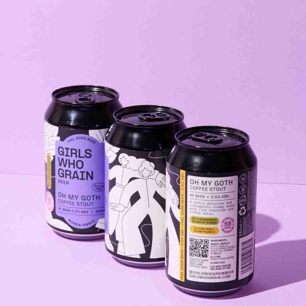 Girls That Grain | Oh My Goth Alcohol Free Coffee Stout | 0.5% ABV - Wise Bartender - Beer