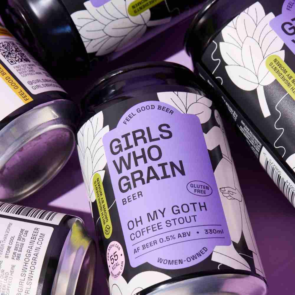 Girls That Grain | Oh My Goth Alcohol Free Coffee Stout | 0.5% ABV - Wise Bartender - Beer