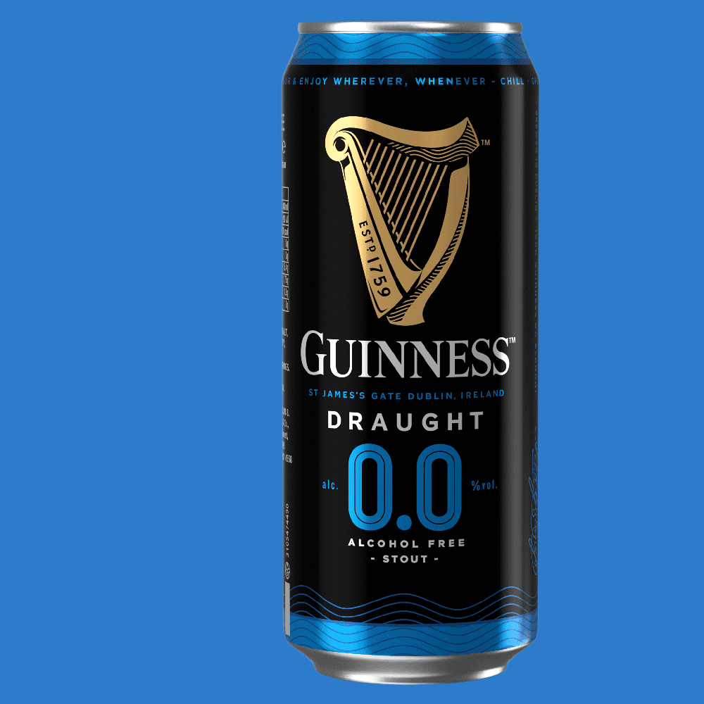 Guinness Zero  Guinness 0.0  Alcohol Free Guinness (0.0% ABV) - Wise Bartender