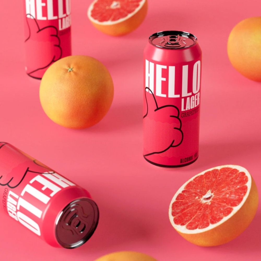 HELLO Lager Mixed 8‑Pack 0.5% ABV | Alcohol‑Free Helles Lager Selection - Wise Bartender - Lager