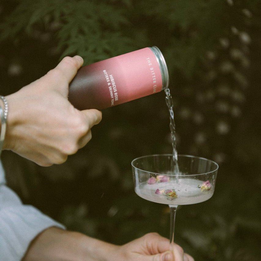 Hibiscus Rose Bitters & Skinny Tonic 250ml | The Bitter Club - Wise Bartender - Spirit