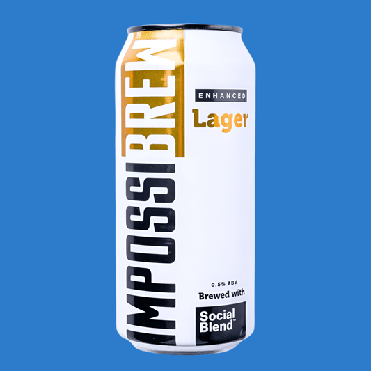 Impossibrew Functional Alcohol - Free Lager 2.0 (0.5% ABV) - Wise Bartender - Beer