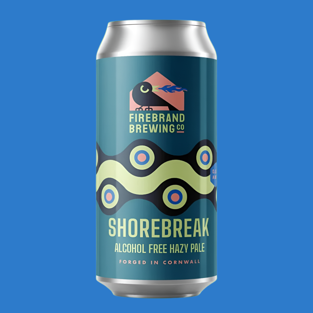 Firebrand Brewing Co 'Shorebreak' Alcohol Free Hazy Pale Ale (0.5% ABV)