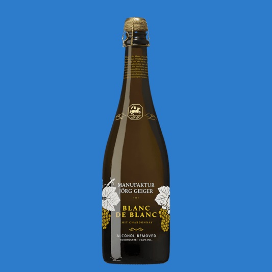 Jörg Geiger Blanc de Blanc with Chardonnay Alcohol Free Sparkling Wine (0.5% ABV) - Wise Bartender - wine