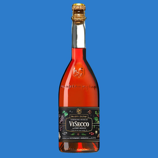 Jörg Geiger ViSecco Pinot Meunier Sparkling Alcohol Free Red Wine (0% ABV) - Wise Bartender - wine