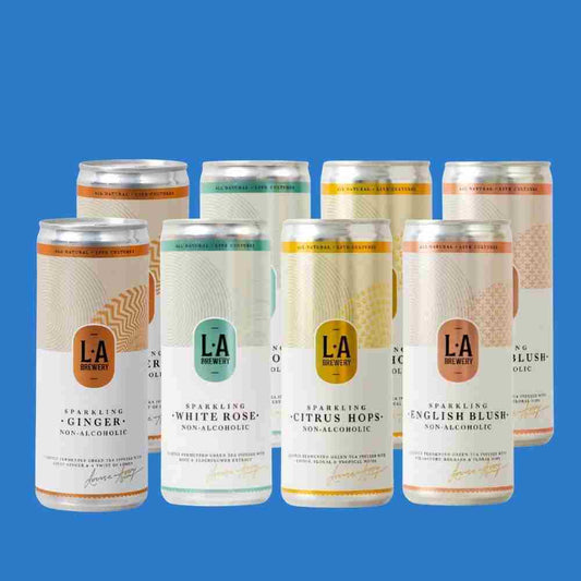 LA Brewery Sparkling Non - Alcoholic 8 x 250ml Cans Tasting Pack (0.5% ABV) - Wise Bartender - 