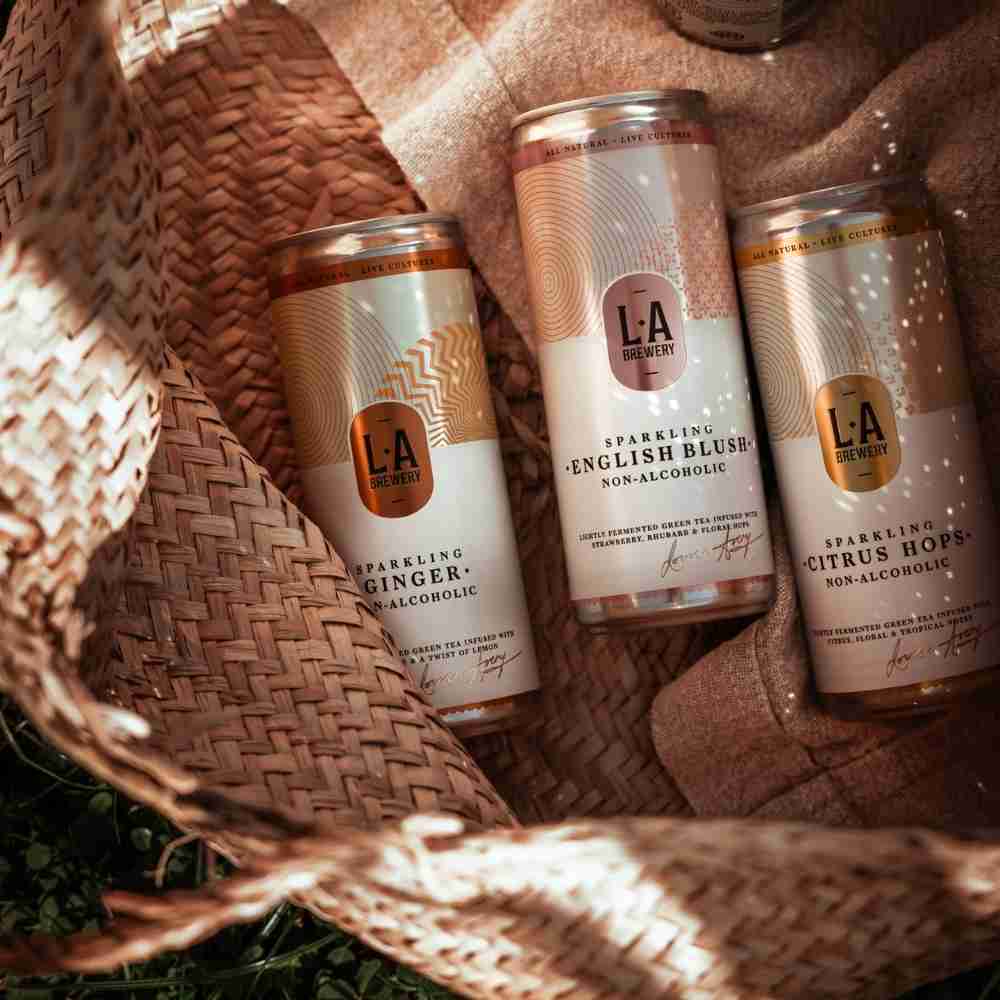 LA Brewery Sparkling Non - Alcoholic 8 x 250ml Cans Tasting Pack (0.5% ABV) - Wise Bartender - 