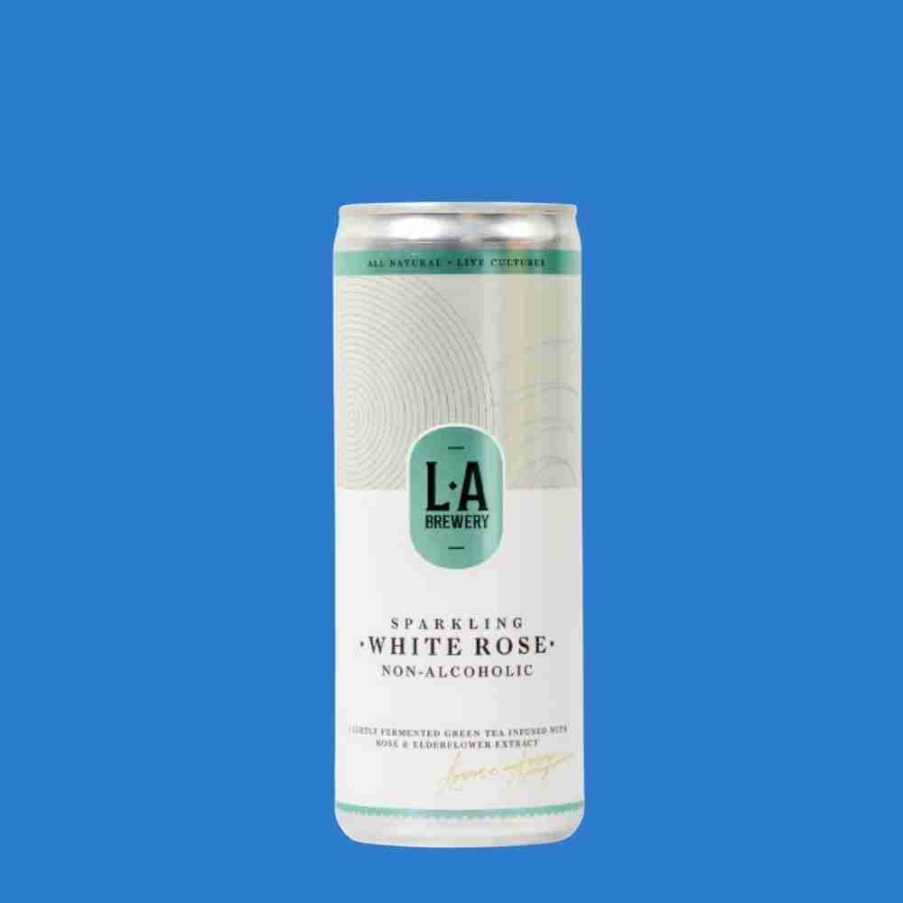LA Brewery White Rose Sparkling Non - Alcoholic Drink (0.5% ABV) 250ml Can - Wise Bartender - wine
