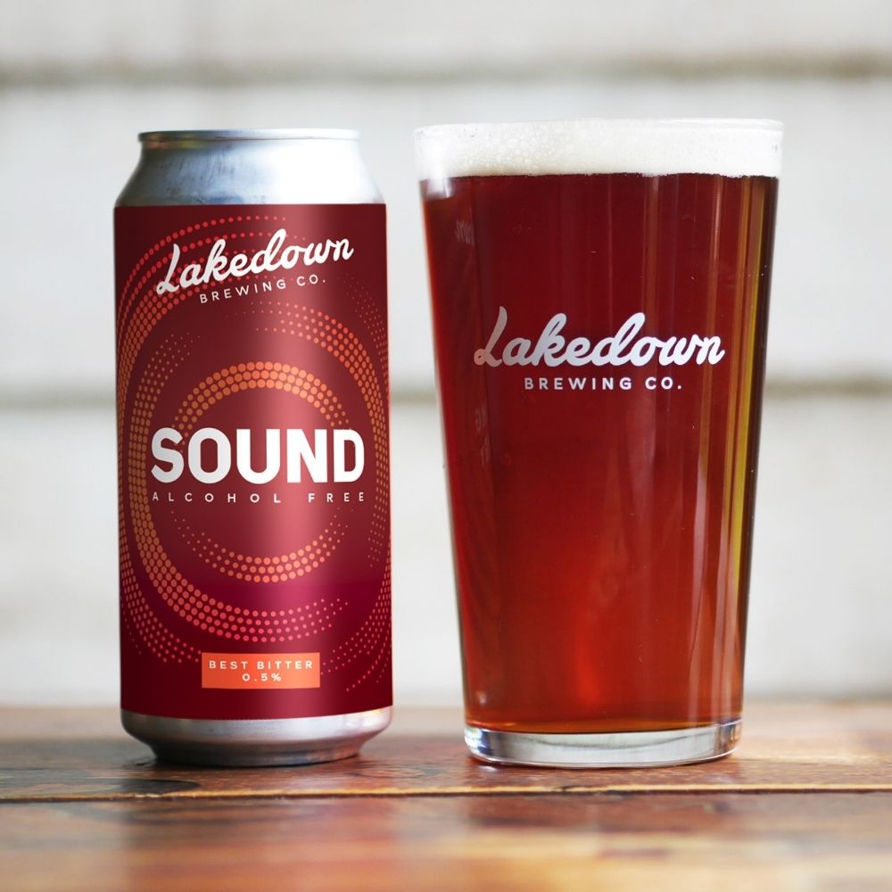 Lakedown Brewing Co 'Sound AF' Alcohol Free Best Bitter (0.5% ABV) - Wise Bartender - Beer
