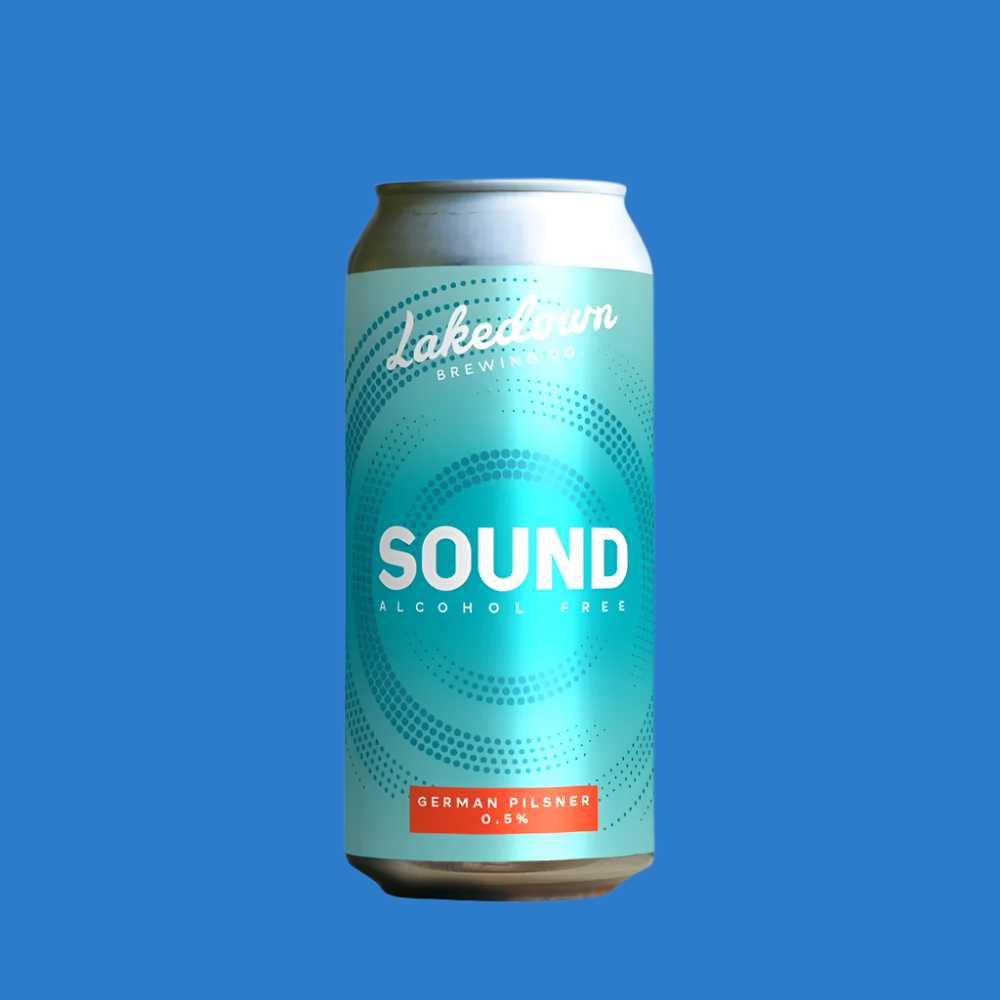 Lakedown Brewing Co 'Sound AF' Alcohol Free German Pilsner (0.5% ABV)