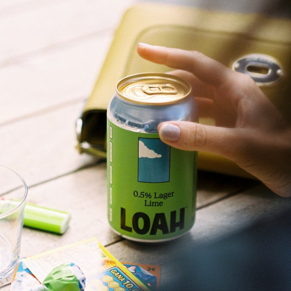 Loah Alcohol Free Lager Lime (0.5% ABV) - Wise Bartender - Beer