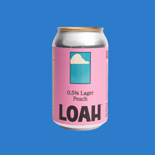 Loah Alcohol Free Lager Peach (0.5% ABV) - Wise Bartender - Beer