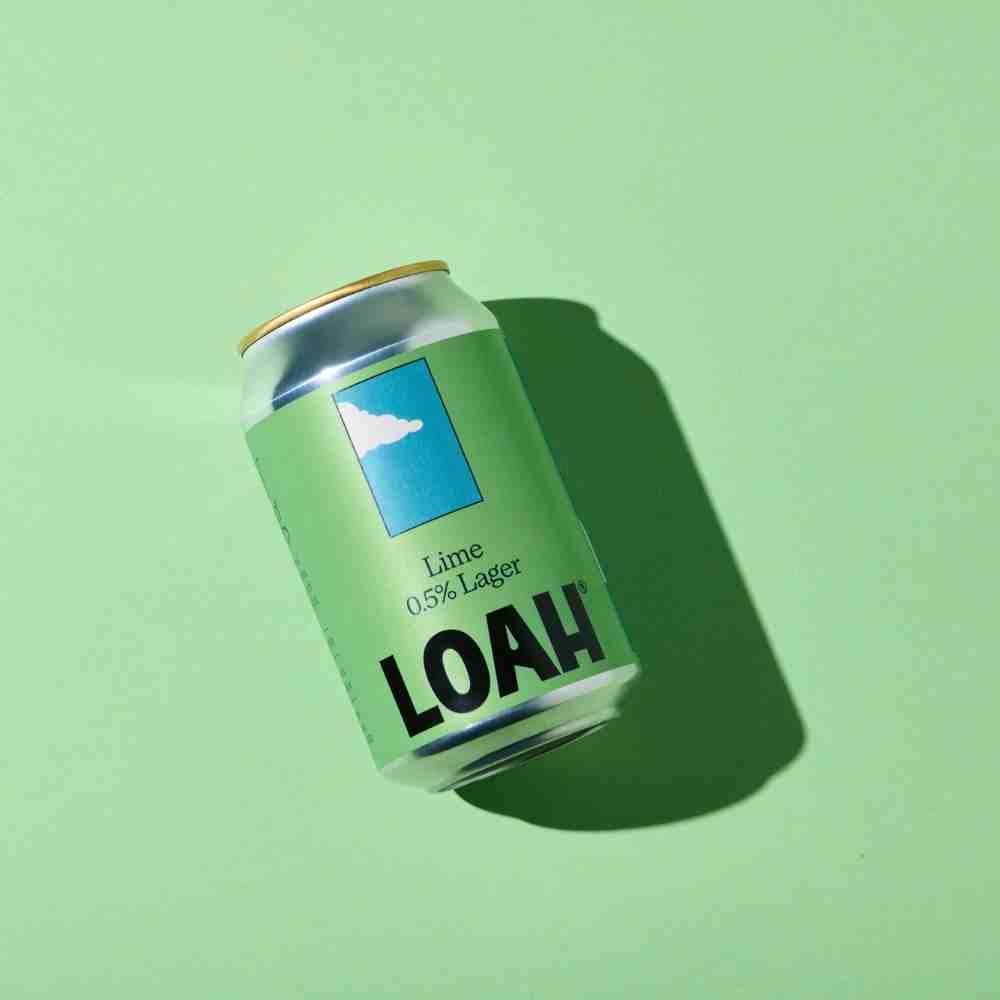LOAH Fresh Lime Lager | Alcohol - Free Beer 0.5% ABV - Wise Bartender - Beer