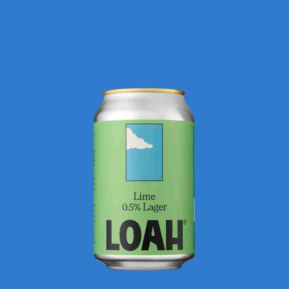 LOAH Fresh Lime Lager | Alcohol - Free Beer 0.5% ABV - Wise Bartender - Beer