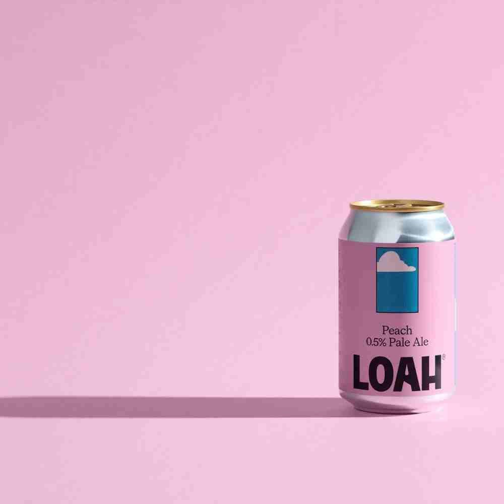 LOAH Juicy Peach Pale Ale | Alcohol - Free Beer 0.5% ABV - Wise Bartender - Beer