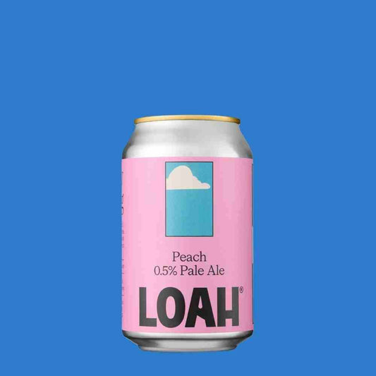 LOAH Juicy Peach Pale Ale | Alcohol - Free Beer 0.5% ABV - Wise Bartender - Beer