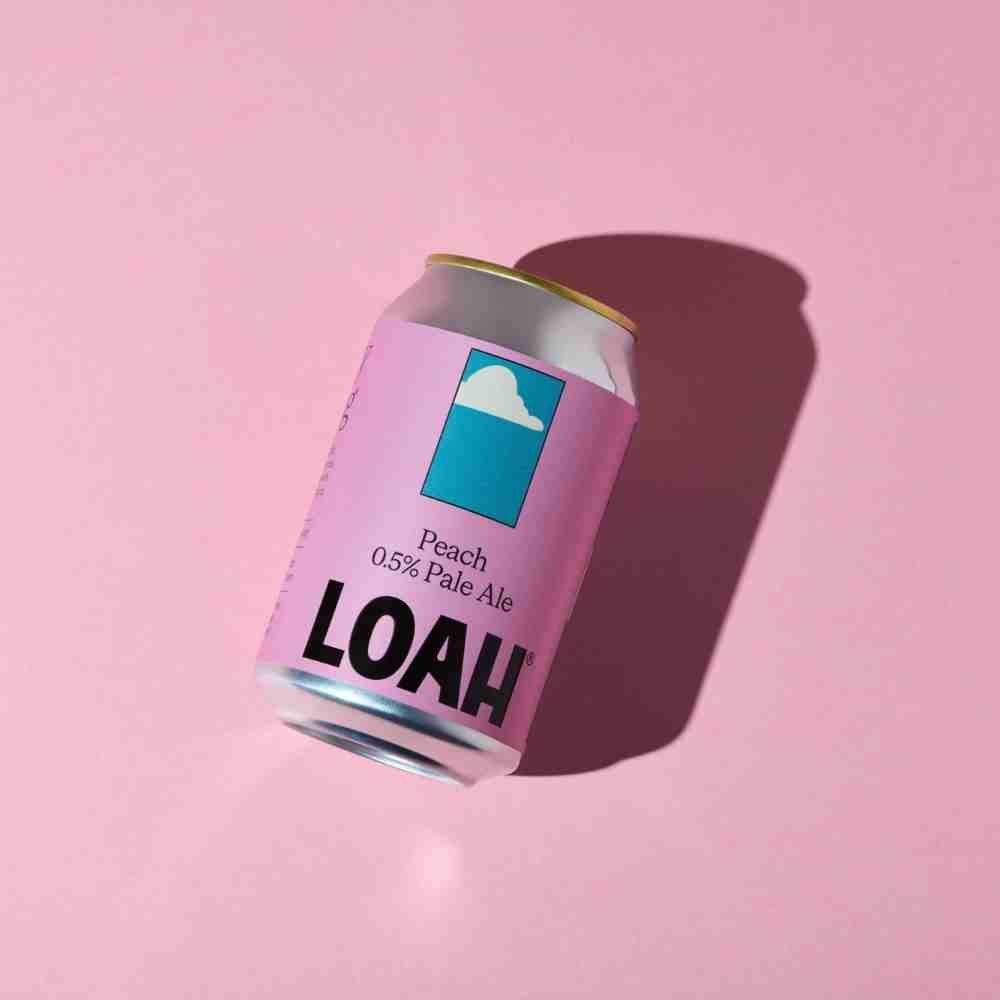 LOAH Juicy Peach Pale Ale | Alcohol - Free Beer 0.5% ABV - Wise Bartender - Beer