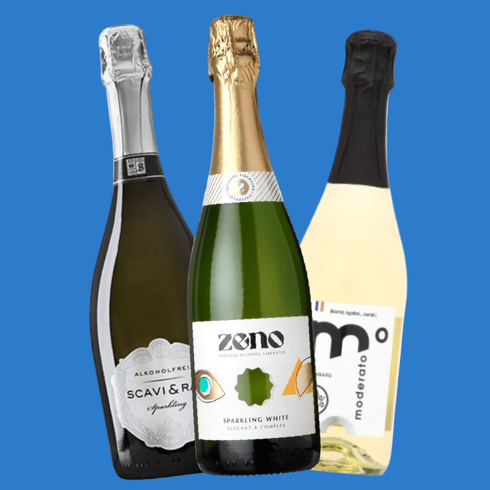 'Lovely Bubbly' 3 or 6 Bottle Alcohol Free Sparkling Wine Wise Pack (Save 5%) - Wise Bartender - Mixed Pack