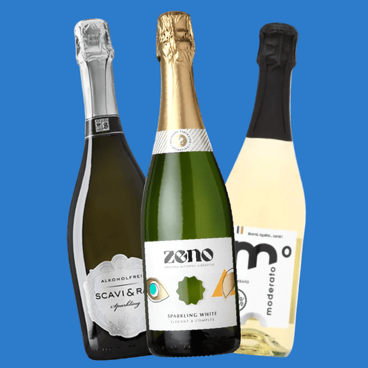 'Lovely Bubbly' 3 or 6 Bottle Alcohol Free Sparkling Wine Wise Pack (Save 5%) - Wise Bartender - Mixed Pack
