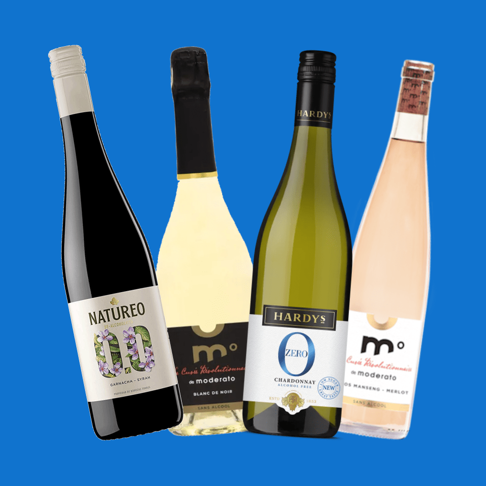 Low Sugar Alcohol Free Wine 4 Bottle Wise Pack - Wise Bartender - Mixed Pack