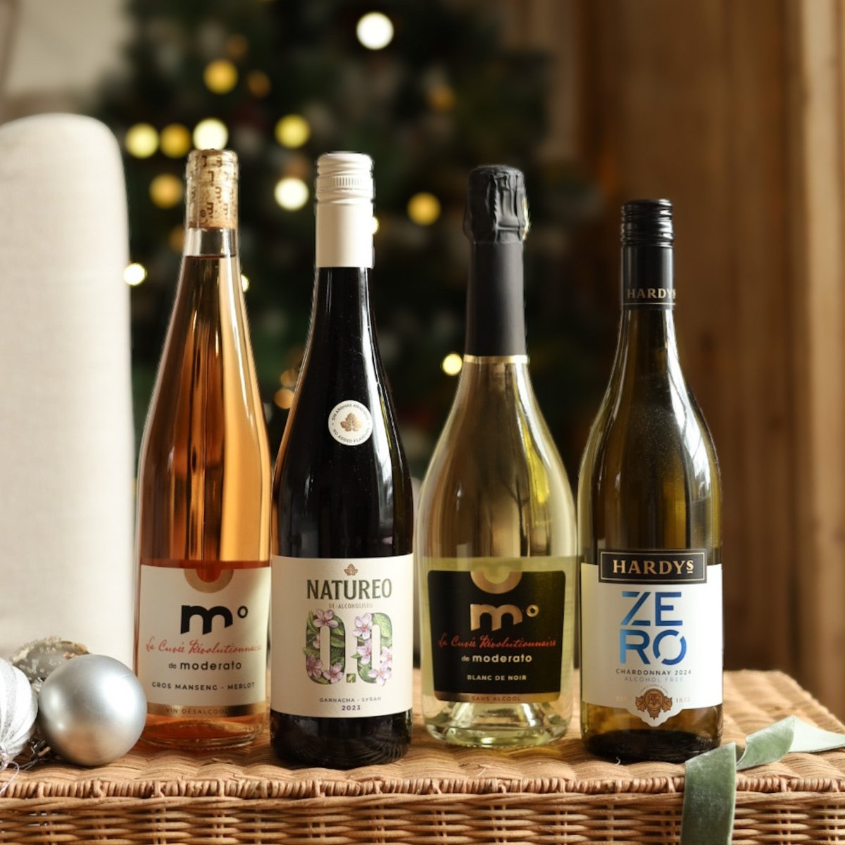 Low Sugar Alcohol Free Wine 4 Bottle Wise Pack - Wise Bartender - Mixed Pack