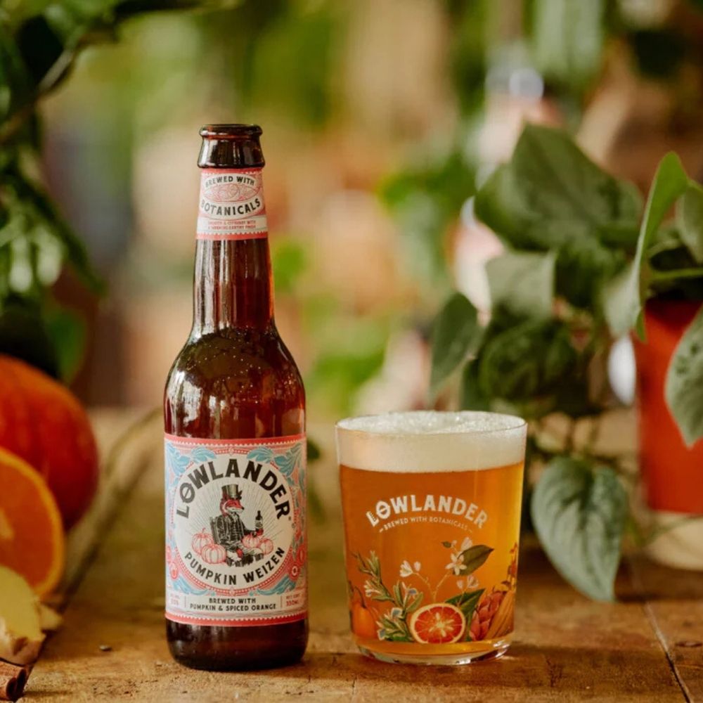 Lowlander Non - Alc Pumpkin Weizen (0.3% ABV) - Wise Bartender - Beer