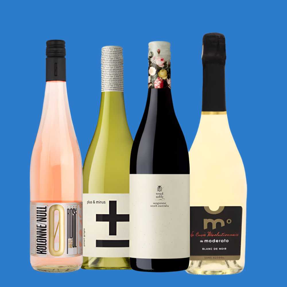 Low Sugar Alcohol Free Wine 4 Bottle Wise Pack (Save 5%)