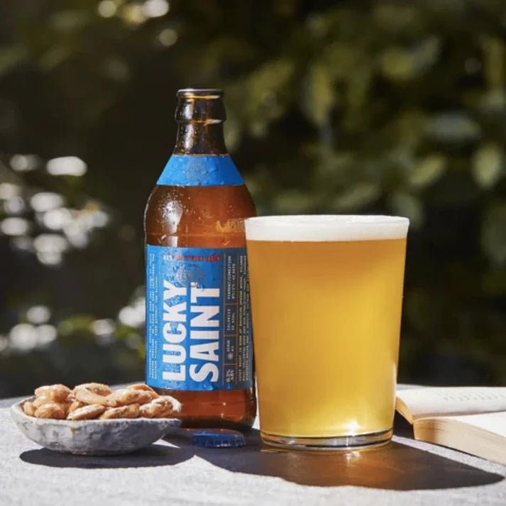 Lucky Saint 10 Beer Mixed Pack | FREE Glass & Lanyard - Wise Bartender - Beer