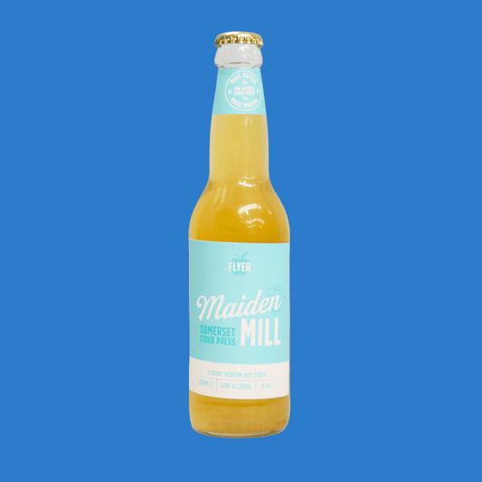 Maiden Mill 'Flyer' Cloudy Medium Dry Alcohol Free Cider (0.5% ABV) - Wise Bartender - Beer