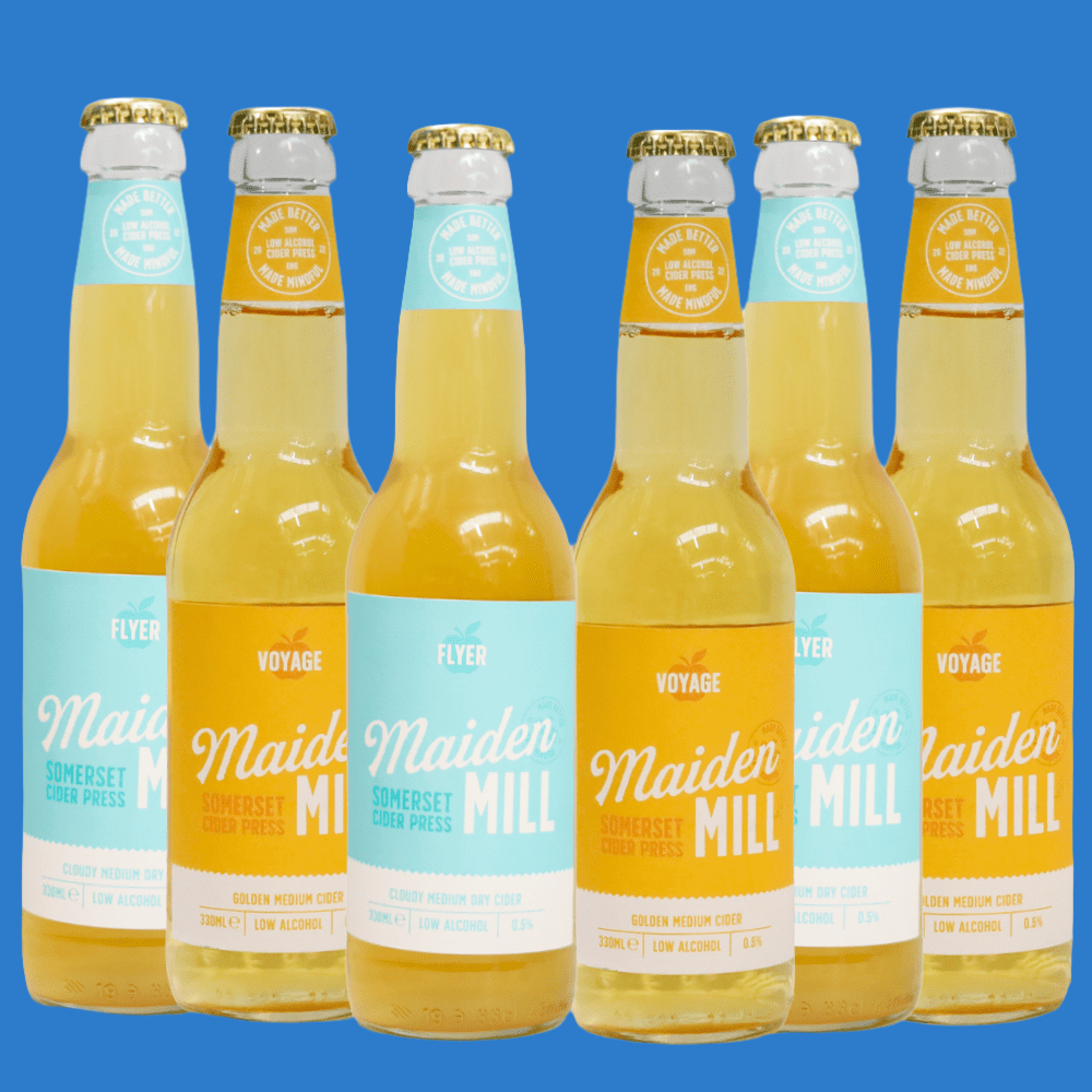 Maiden Mill Mixed Alcohol Free 6 Bottle Cider Wise Pack Save 5 - Wise Bartender