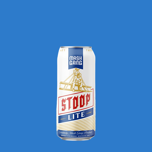 Mash Gang 'Stoop Lite USA' Alcohol Free Lager 473ml (0.5% ABV) - Wise Bartender - Beer