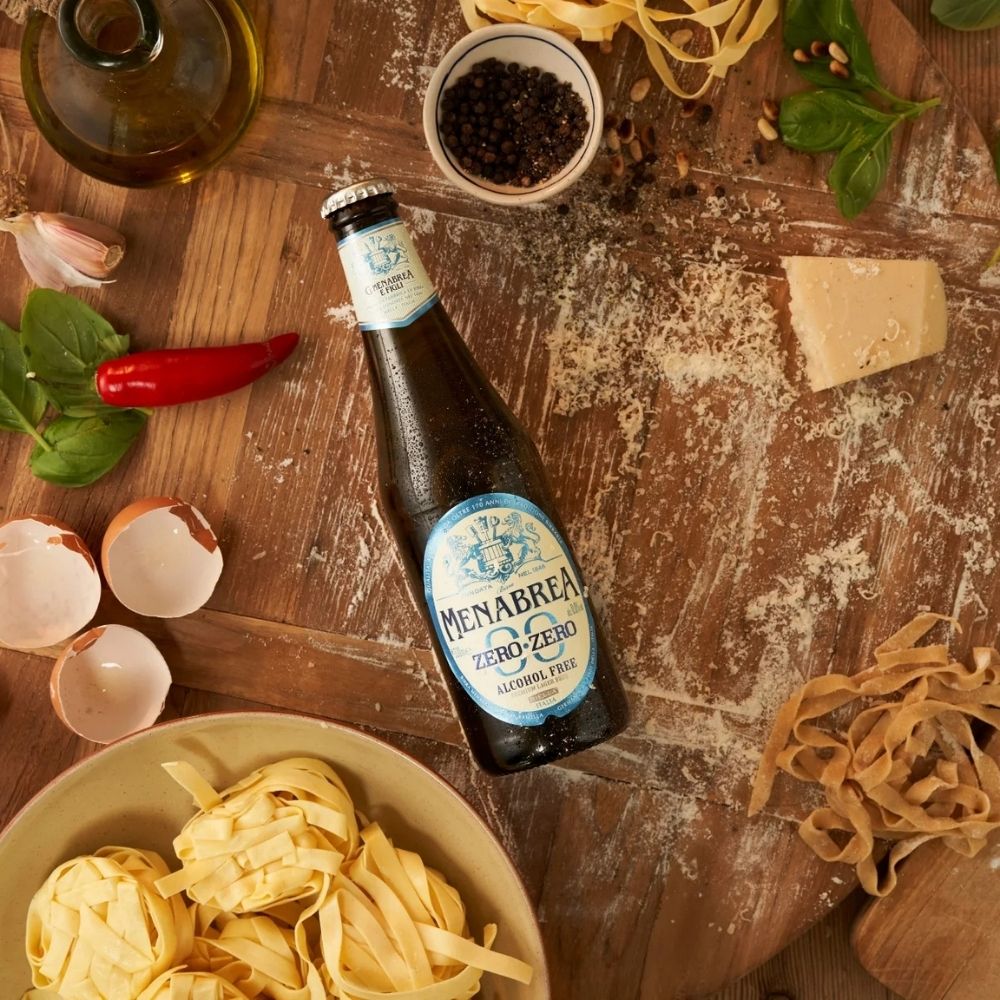 Menabrea Zero Zero Alcohol Free Lager (0.0% ABV) - Wise Bartender - Beer