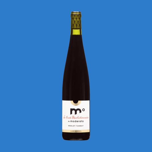 Moderato Cuvée Révolutionnaire - Merlot - Tannat Alcohol Free Red Wine (0.5%ABV) - Wise Bartender - wine