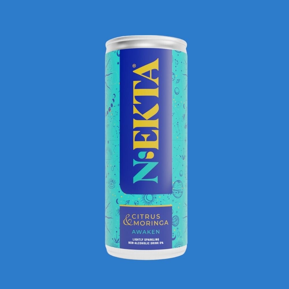 Nekta Citrus & Moringa | Alcohol - Free Botanical Drink with Natural Caffeine (250ml) - Wise Bartender - Functional