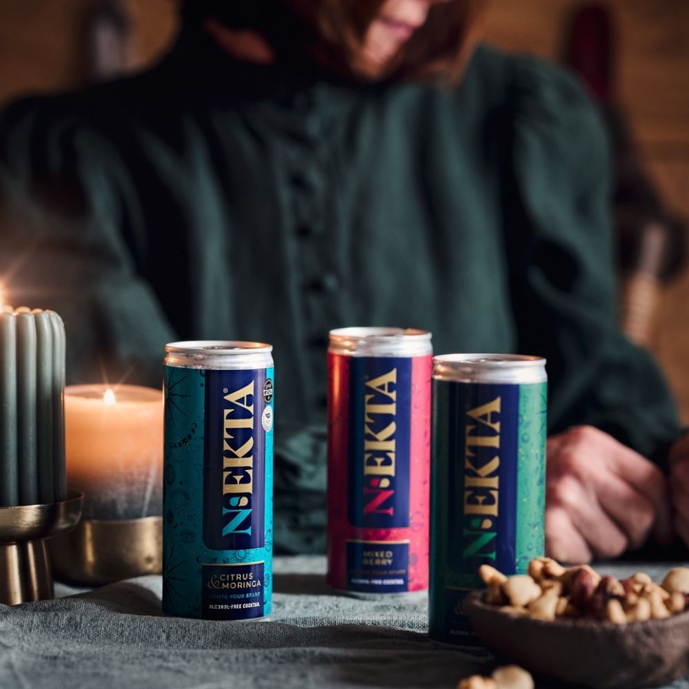 Nekta Mixed Berry | Alcohol - Free Botanical Drink with Adaptogens (250ml) - Wise Bartender - Functional