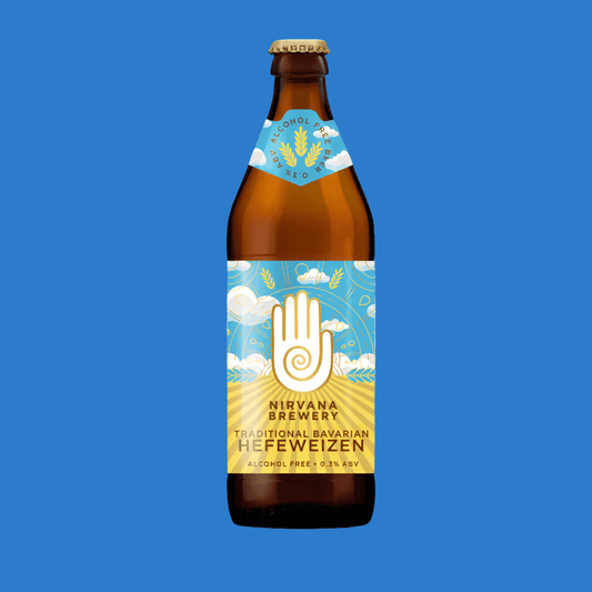 Nirvana Bavarian Alcohol Free Hefeweizen 500ml Bottle (0.3% ABV) - Wise Bartender - Beer