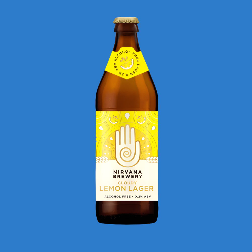 Nirvana Bavarian Cloud Lemon Alcohol Free Lager 500ml Bottle (0.2% ABV)