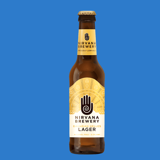 Nirvana Bavarian Helles Alcohol Free Lager (0.3% ABV) - Wise Bartender - Beer