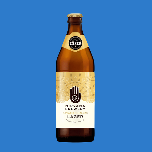 Nirvana Bavarian Helles Alcohol Free Lager 500ml Bottle (0.3% ABV)