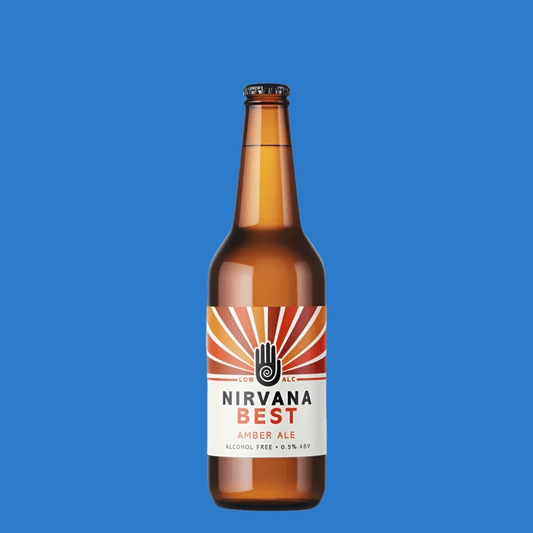 Nirvana 'Best' Alcohol Free Amber Ale Beer 500ml (0.5% ABV) - Wise Bartender - Beer