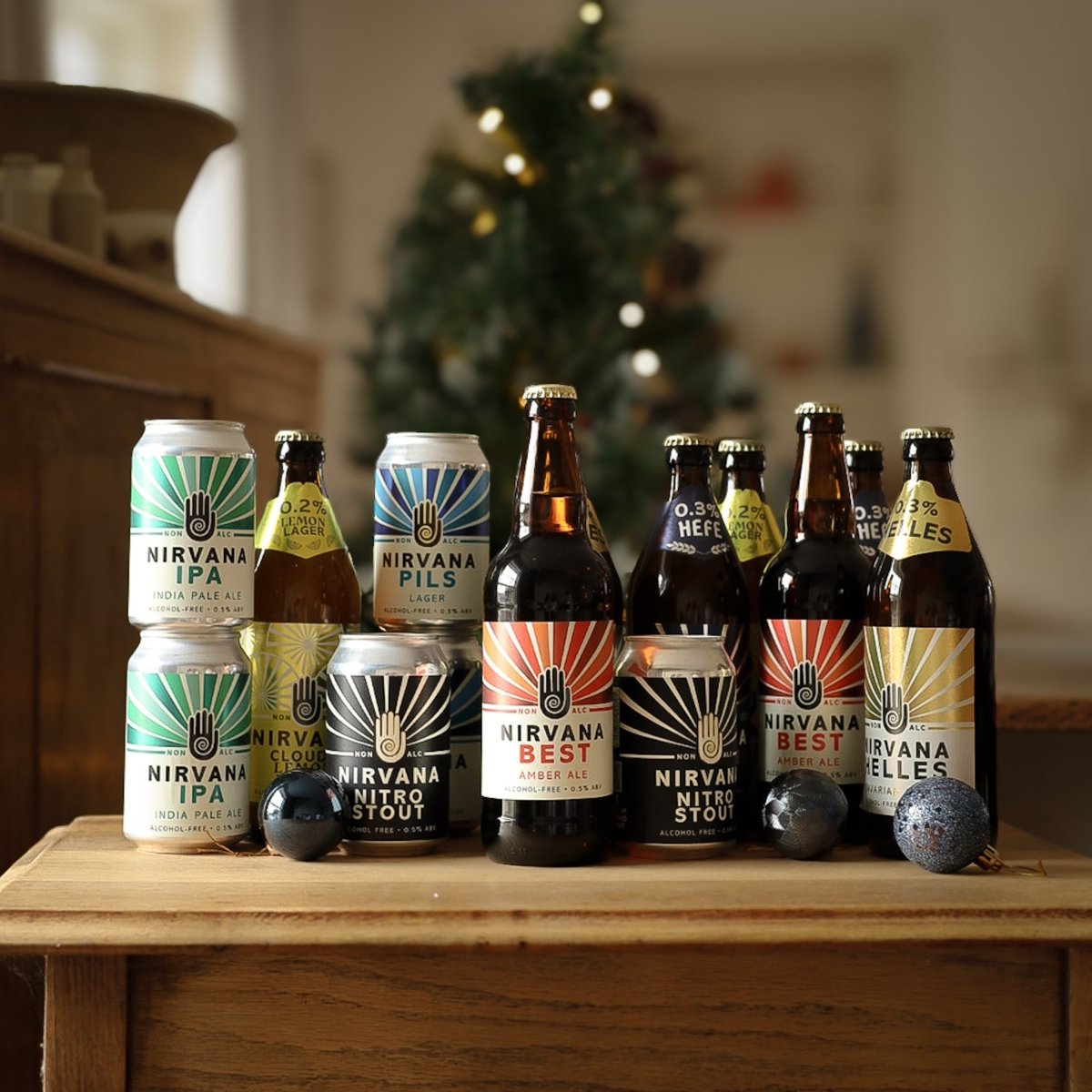 Nirvana Brewing Alcohol Free Discovery 14 Beer Pack (0.5% ABV) - Wise Bartender - Mixed Pack