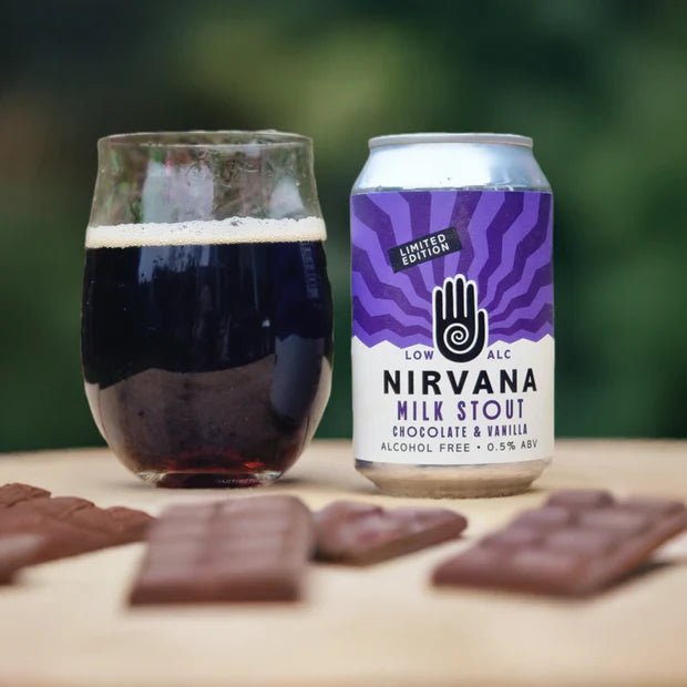 Nirvana Chocolate & Vanilla Alcohol Free Milk Stout (0.0% ABV) - Wise Bartender - Beer