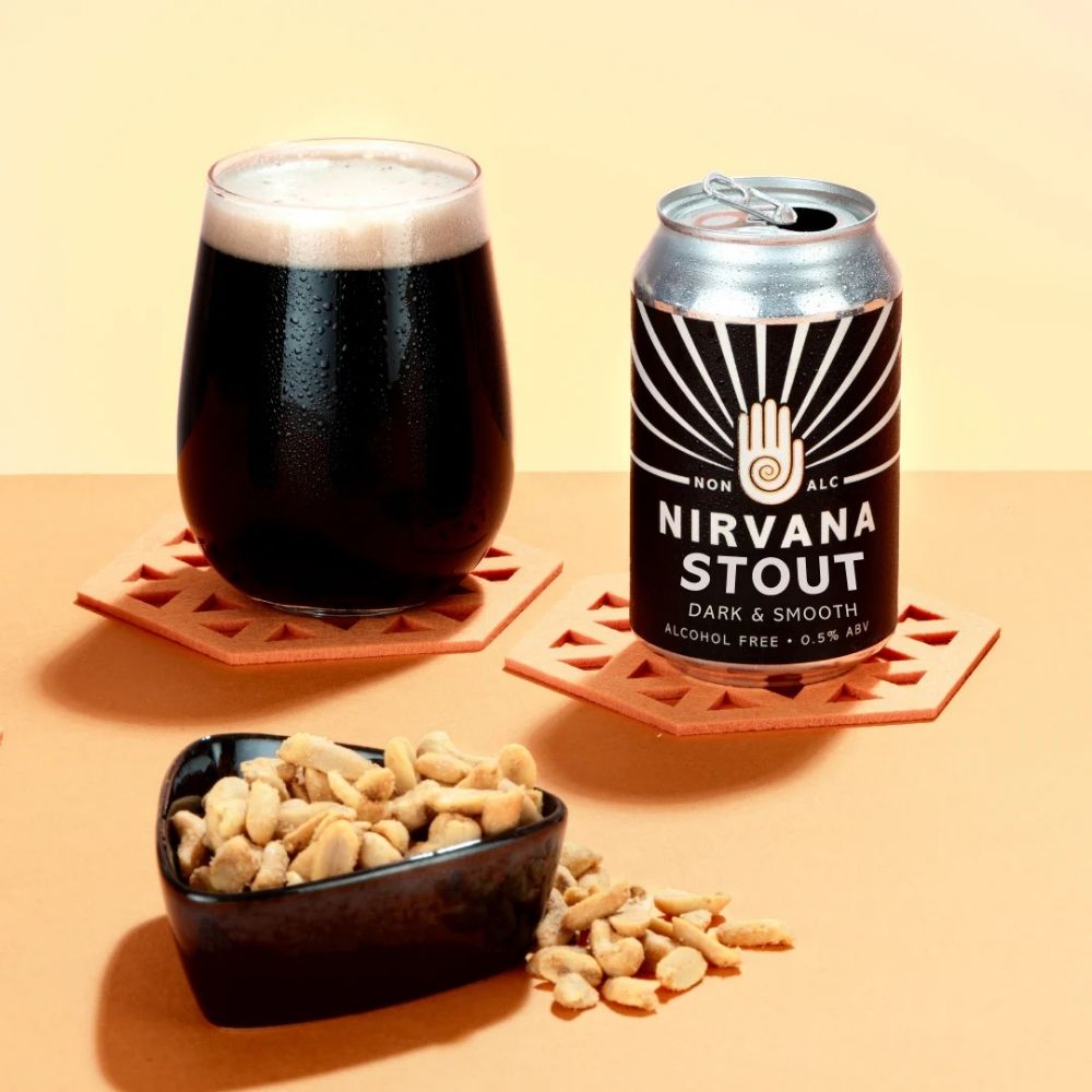 Nirvana Dark & Smooth | Alcohol Free Stout 330ml Can - Wise Bartender - Beer
