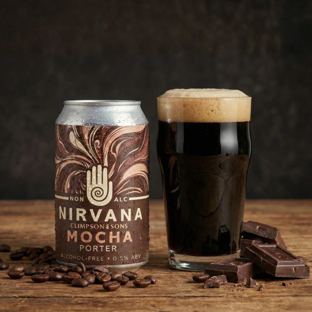 Nirvana Mocha Alcohol Free Porter (0.5% ABV) - Wise Bartender - Beer