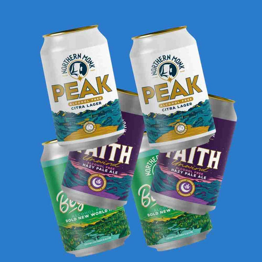 Northern Monk Brewery Alcohol - Free Mixed Pack (3 × Styles, 6 Cans) - Wise Bartender - Beer