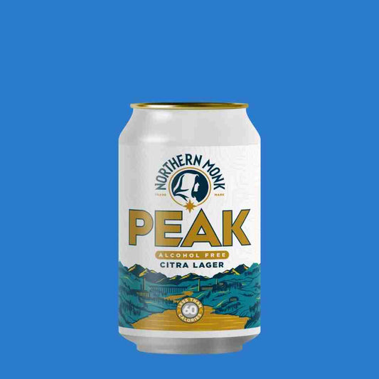 Northern Monk Brewery Peak Alcohol - Free Citra Lager (0.5% ABV) - Wise Bartender - Beer