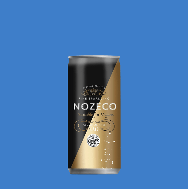 Nozeco 0.0% Sparkling | Alcohol‑Free Wine Alternative | Vegan | 200ml Can - Wise Bartender - wine
