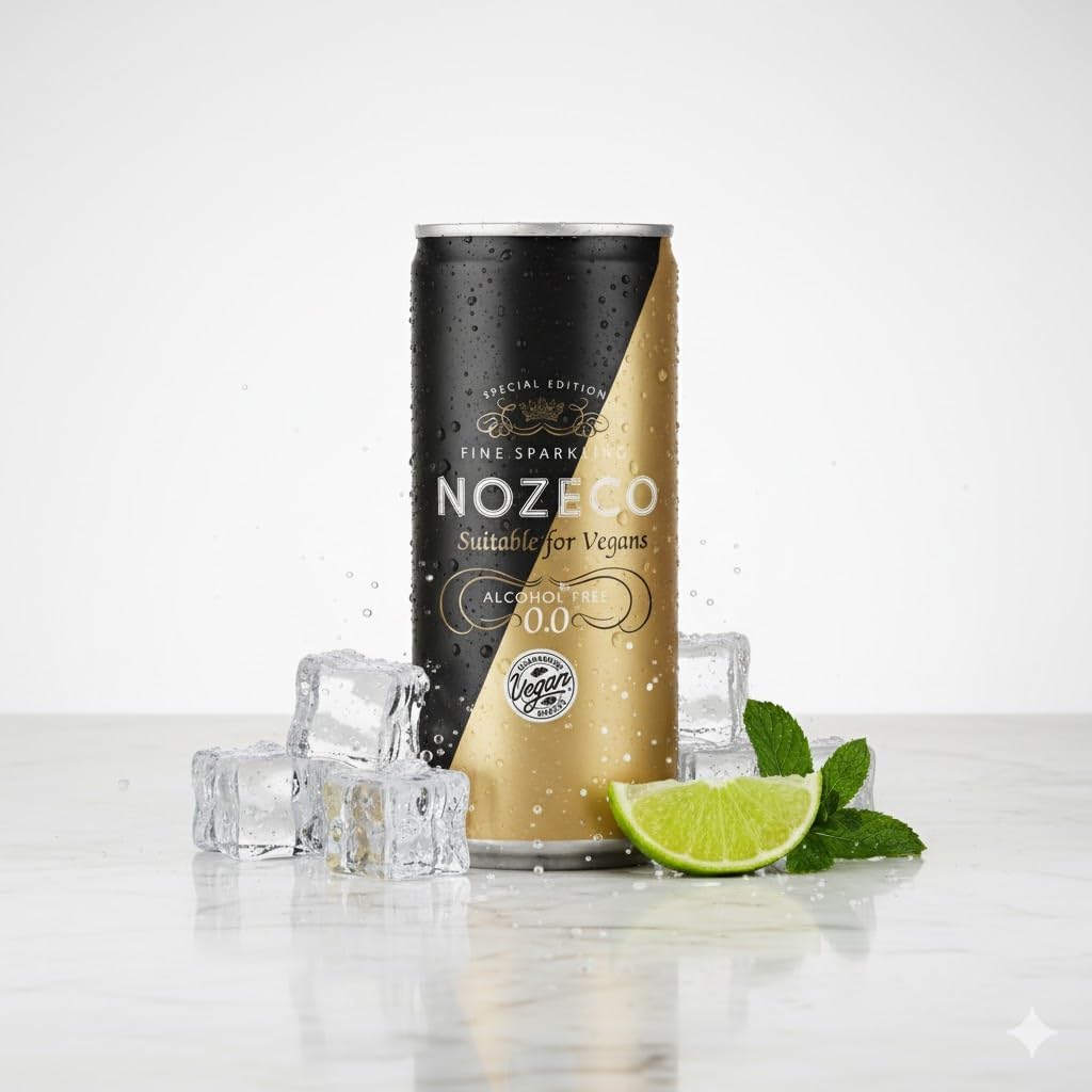 Nozeco 0.0% Sparkling | Alcohol‑Free Wine Alternative | Vegan | 200ml Can - Wise Bartender - wine