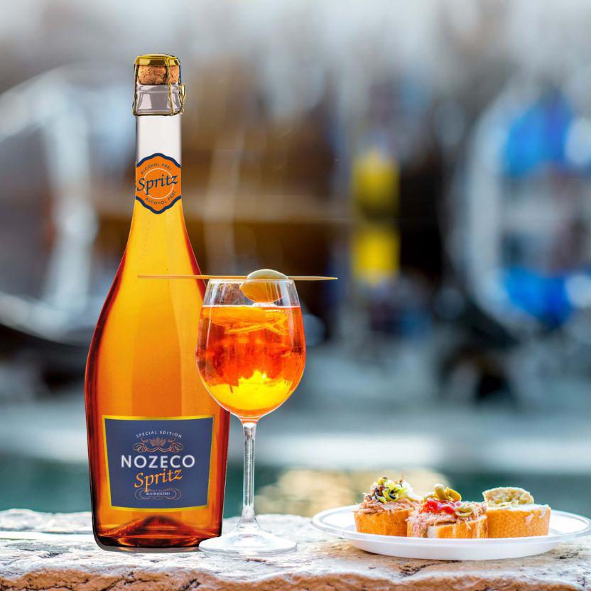 Nozeco Spritz Sparkling Alcohol Free Cocktail (0.5% ABV) - Wise Bartender - wine