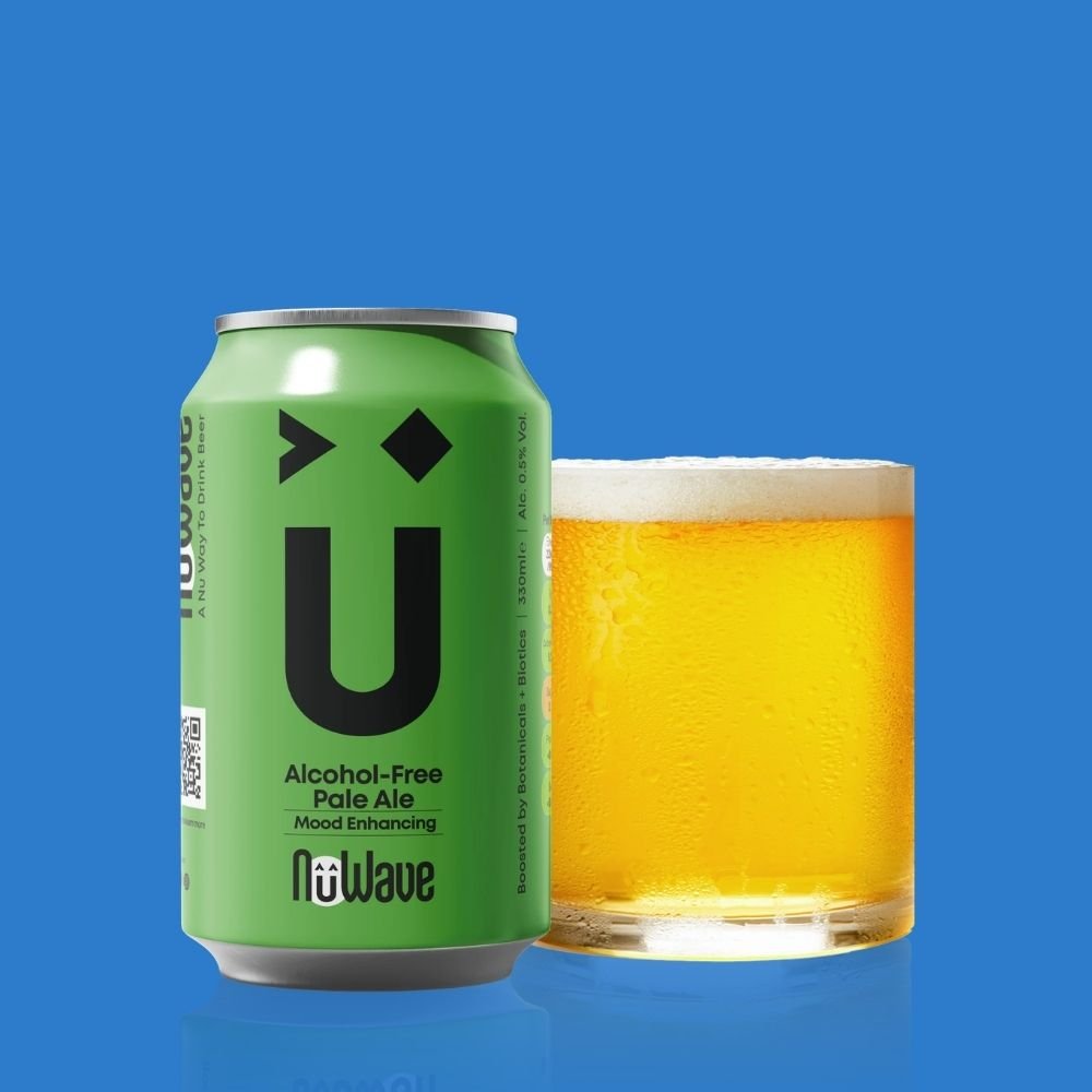NuWave Mood Enhancing Alcohol Free Hazy Pale Ale (0.5% ABV) - Wise Bartender - Beer